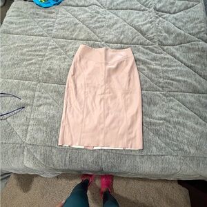 Express Blush Pink Pencil Skirt